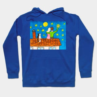 Couple on the roof Hoodie